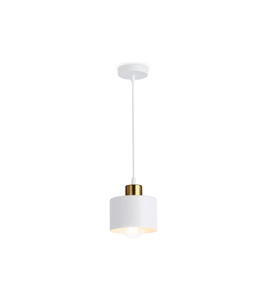 Светильник Ambrella light TR8112 WH/BS белый/латунь E27 max 40W D120*940