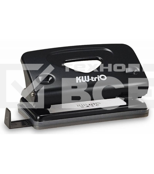 Дырокол Kw-Trio Classic Mini 941BLCK макс.:10лист. металл черный отв.:2 с линейкой