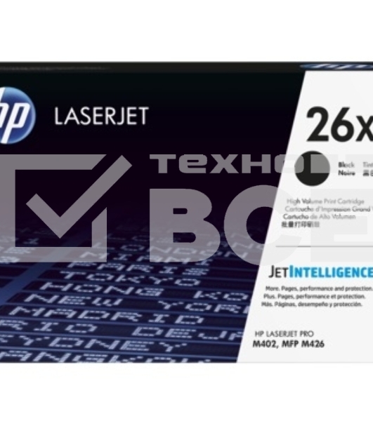 Тонер Картридж HP 26X CF226X черный для HP LJ Pro M402/M426 (9000стр.)