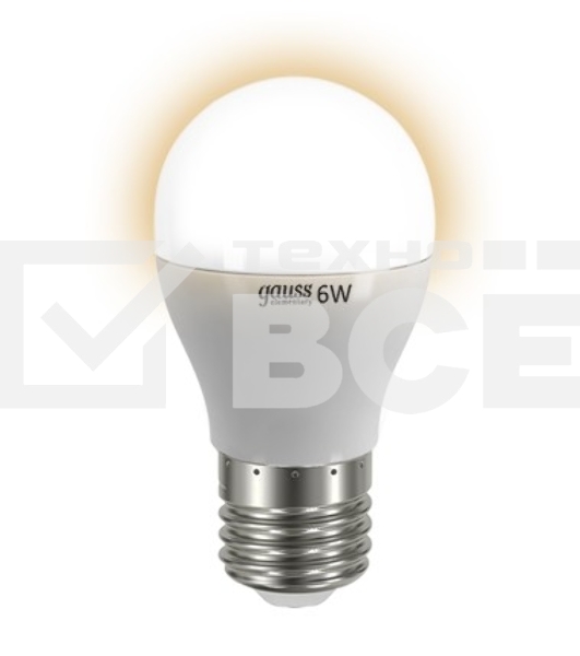 Лампа GAUSS LED Elementary Globe 6W E27 2700K Арт.LD53216