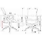 Кресло офисное Бюрократ Ch-599/DB/TW-10N (TW-10N), фото3