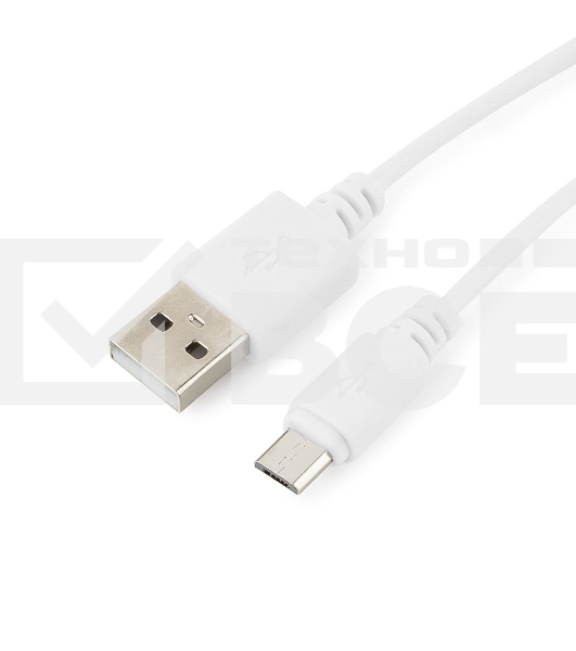 Кабель USB 2.0 Pro Cablexpert CC-mUSB2-AMBM-6W, AM/microBM 5P, 1.8м, экран, белый, пакет