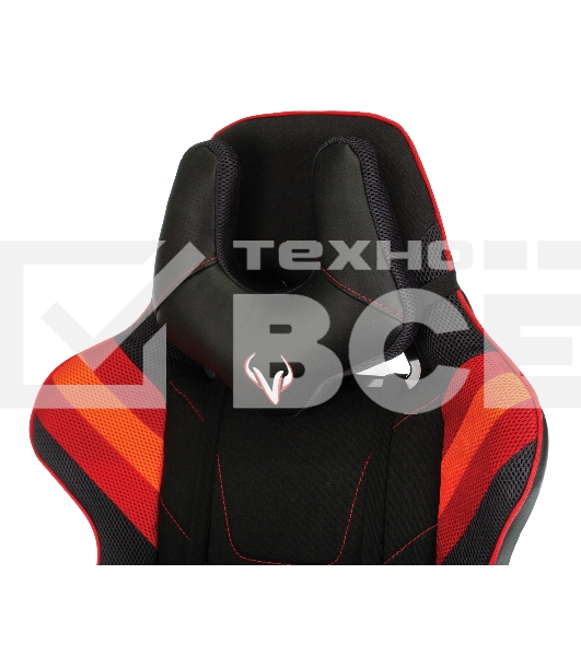 Кресло игровое Бюрократ VIKING 4 AERO RED две подушки черный/красный искусст.кожа/ткань