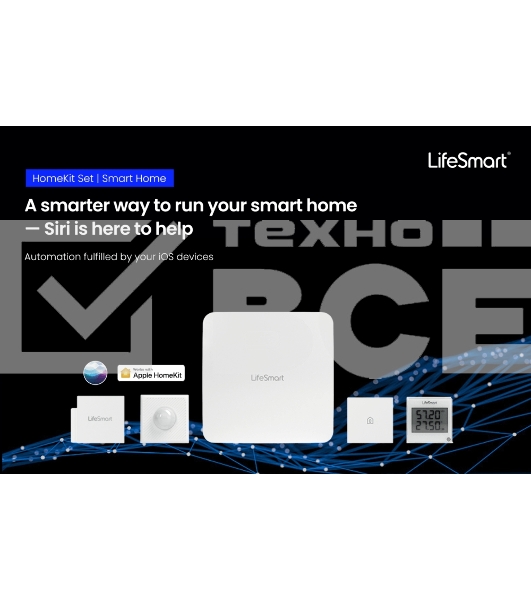 Комплект устройств Lifesmart Starter KIT на напряжение 100-240В (умная станция, датчик движения,  датчик состояния окружающей среды, пульт,  датчик открывания двери) для управления умным домом (LS082WH, LS058WH, LS062WH, LS063WH, LS069WH)