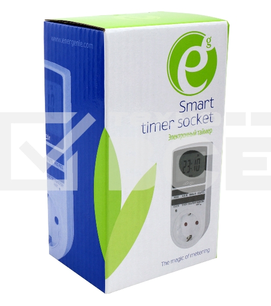 Таймер электрический Energenie EG-SST-01, LCD-дисплей 2,3″, белый