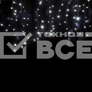 Гирлянда модульная «Дюраплей LED» 20 м, 200 LED, черный каучук, мерцающий Flashing (каждый 5-й диод) свечение белое