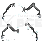 Кронштейн для мониторов ONKRON G100 белый 13