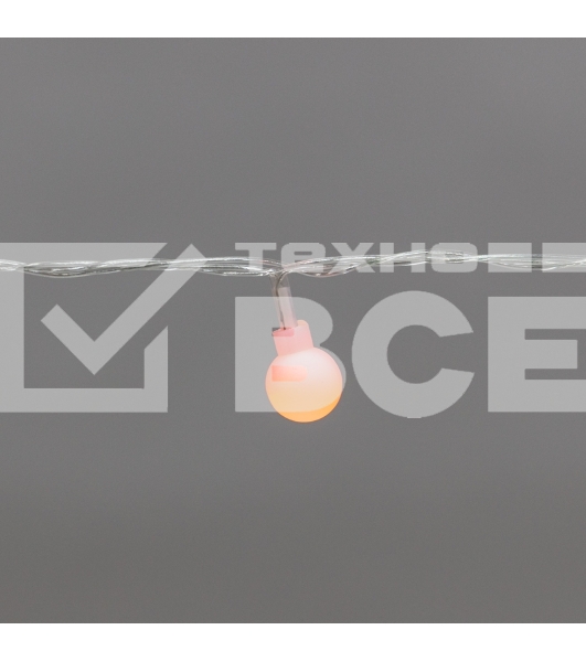 Гирлянда светодиодная Шарики 5м, 20LED, IP20, прозрачный провод, свечение мульти (RG/RB), контроллер 8 режимов, 230В NEON-NIGHT