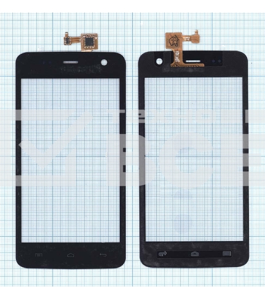 Сенсорное стекло (тачскрин) для Micromax A106 Unite 2 черное