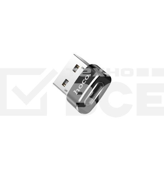 Переходник HOCO UA6 USB to Type-C, черный