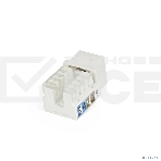 Вставка Keystone Jack Hyperline KJ9-8P8C-C6-90-WH RJ-45(8P8C), категория 6, белая, фото3