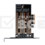 Адаптер для двух SSD M.2 (NVMe+SATA) в разъем PCI-e Gembird MF-PCIE-NVME-SATA, коробка, фото3