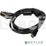 Кабель DVI Buro HDMI19 (m)/DVI-D(m) 1.8м феррит.кольца Позолоченные контакты, фото2
