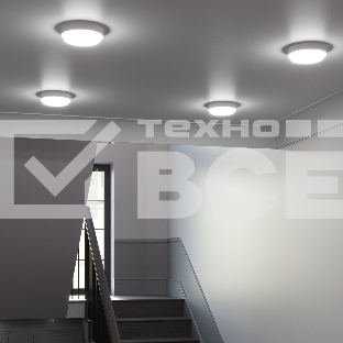 Светильник ЖКХ Elementary круг 20W 1680lm 6500K 160-260V IP65 D175*52мм белый LED