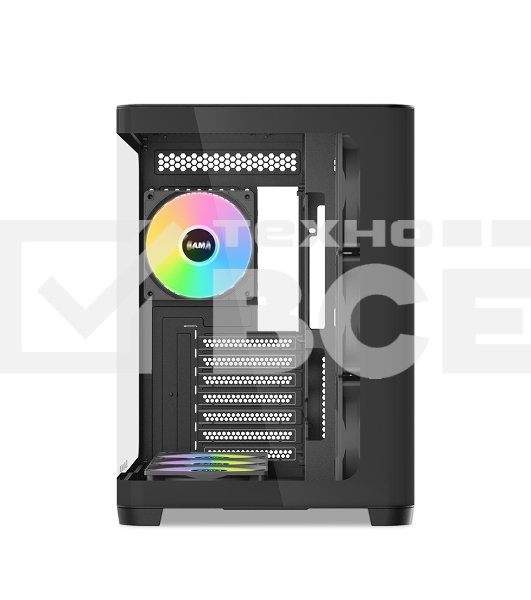 Корпус SAMA V60, Midi-Tower, чёрный, 7 x 120 мм
