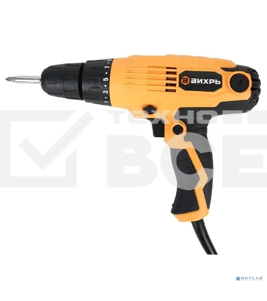 Дрель-шуруповерт Вихрь СШ-550/1, 550 Вт, 20 Нм, щеточный