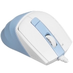 Мышь проводная A4Tech Fstyler FM45S Air голубой/белый, 2400 dpi, USB, кнопки - 7, фото4