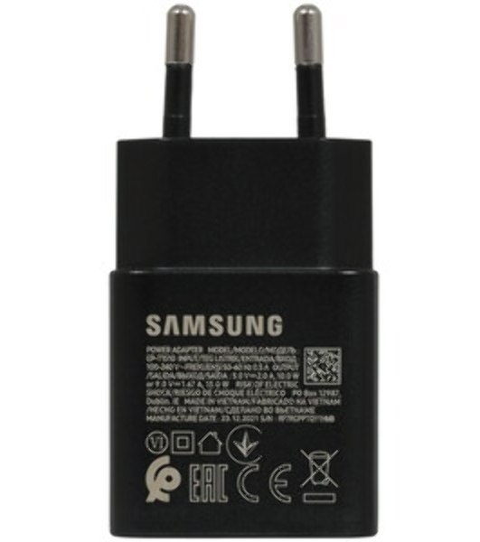 Сетевое зарядное устройство Samsung EP-T1510N 2A+1.67A PD для Samsung черный (EP-T1510NBEGRU)