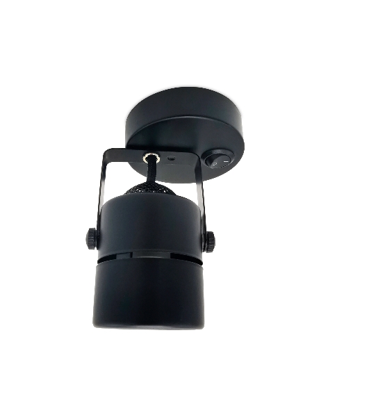 Накладной поворотный светильник Ambrella light TA102 BK черный GU10 D80*130*D60
