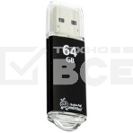 Флеш карта Smartbuy USB Drive 64Gb V-Cut Black SB64GBVC-K3, фото 1