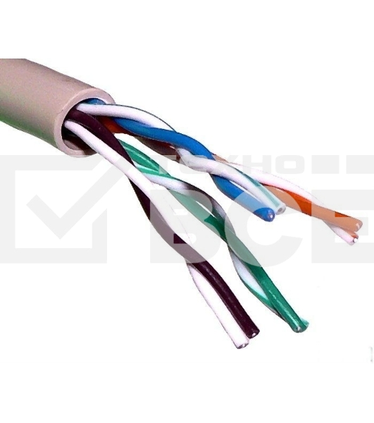 Кабель сетевой cat6 305м серый(CCA)
