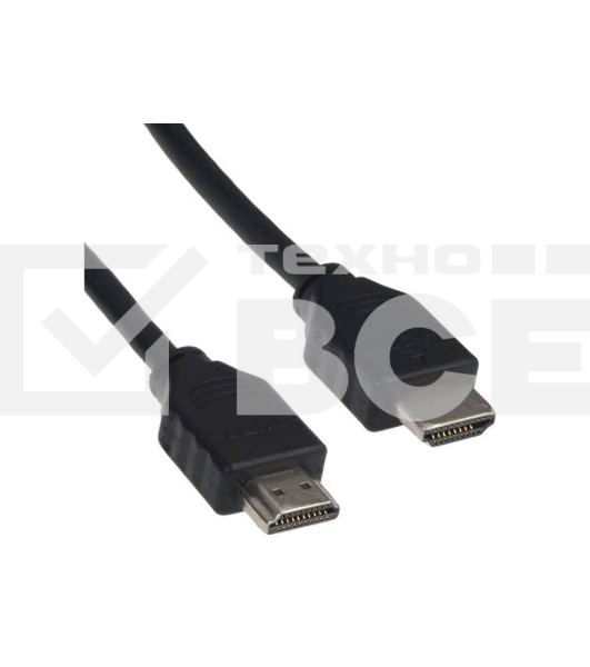 Кабель Cablexpert HDMI CC-HDMI4-0.5M, 19M/19M, v2.0, медь, позол.разъемы, экран, 0.5м, черный, пак