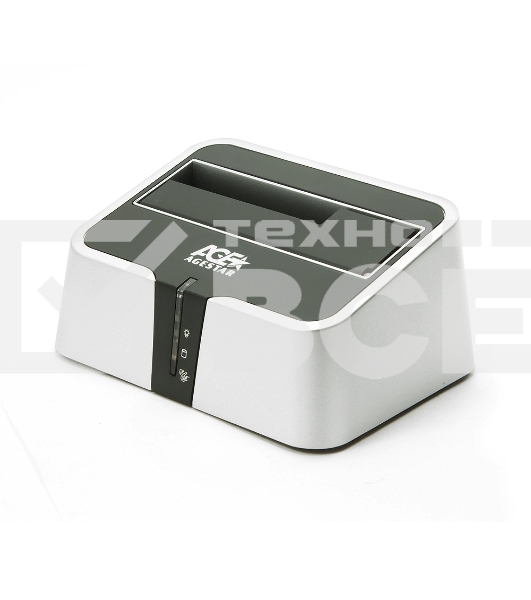 Док-станция для HDD AgeStar 3CBT2 SATA II пластик серебристый 1