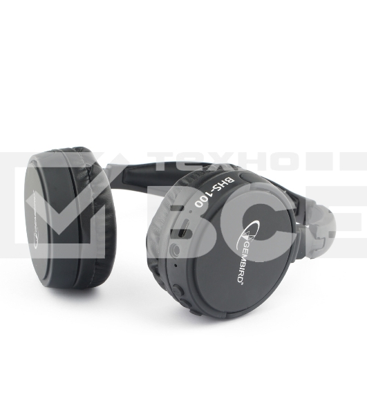 Гарнитура стерео беспров. Gembird BHS-100 черный Bluetooth v.5.0