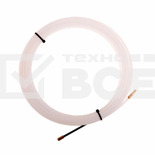 Протяжка кабельная Rexant (мини УЗК в бухте), 10 м нейлон, d=3 мм, латунный наконечник, заглушка