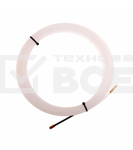 Протяжка кабельная Rexant (мини УЗК в бухте), 10 м нейлон, d=3 мм, латунный наконечник, заглушка