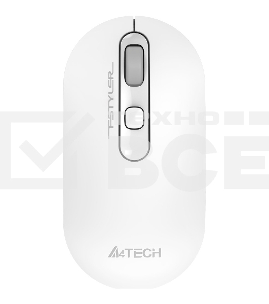 Мышь беспроводная A4Tech Fstyler FG20 белый, 2000 dpi, радиоканал, USB, кнопки - 4