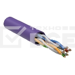 Витая пара ITK LC1-C5E04-126 U/UTP кат.5E 4x2x24AWG LSZH фиолетовый (305м), фото 1