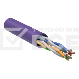 Витая пара ITK LC1-C5E04-126 U/UTP кат.5E 4x2x24AWG LSZH фиолетовый (305м)