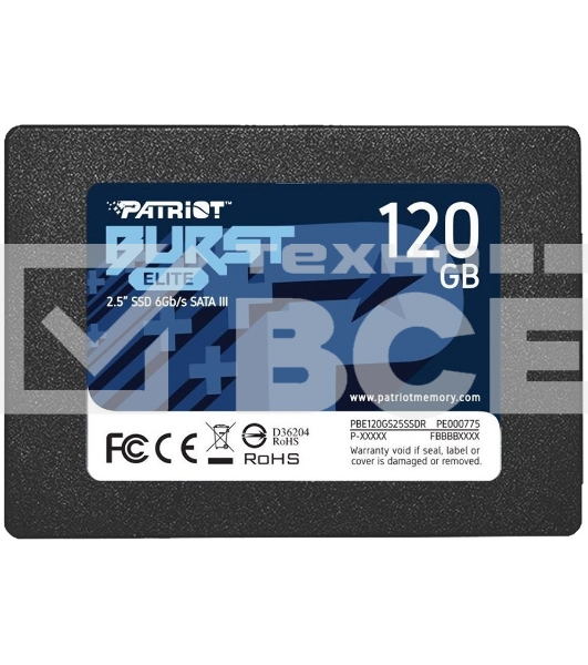 Накопитель SSD Patriot Burst Elite, 120GB, SATA, 2.5