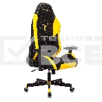 Кресло игровое Knight Neon черный/желтый соты эко.кожа с подголов. крестовина металл, фото11