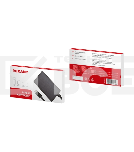 Картридер Rexant Type-C для SDXC/SDHC/SD/MMC