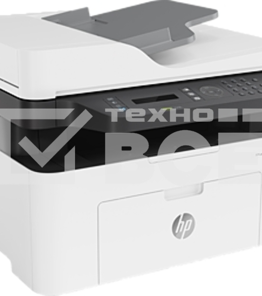 МФУ лазерный HP Laser MFP 137fnw (4ZB84A), A4, ч/б, печ. до 20 стр/мин., скан. до 15 стр/мин. (ч/б) 6 стр/мин. (цвет), 1200 x 1200 dpi (печать) 600x600dpi (скан.), USB, RJ-45, Wi-Fi, Air Print, Mopria