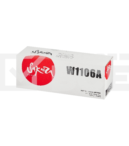 Картридж Sakura W1106A для HP, черный, 1000 к.