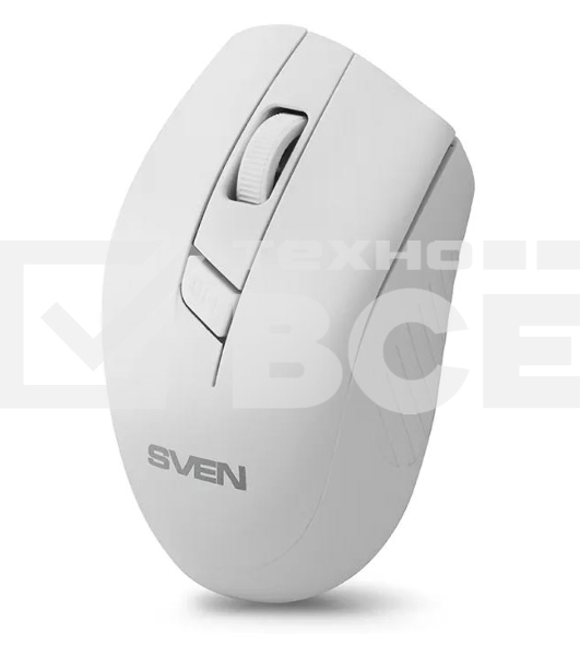 Мышь беспроводная SVEN RX-325 белый, 1000 dpi, радиоканал, USB, кнопки - 4