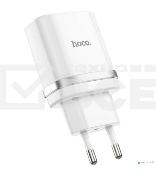 Сетевое ЗУ QC 3.0 HOCO HC-16262 C12Q 1 USB Выход: 5V_9V_12V, 18W белый