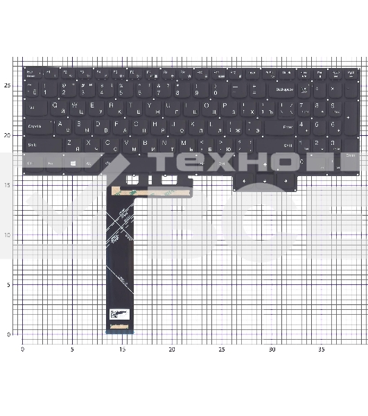 Клавиатура для ноутбука Lenovo Legion Pro 7 16IRX8 черная