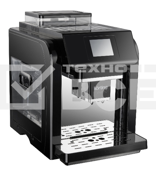 Кофемашина автоматическая Korting KACM 2009 PRESTO чёрный, зерновой/молотый, 2 л, 1400 Вт, 19 бар
