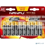 Батарейка щелочная AA Nanfu (10+2шт.), фото 1