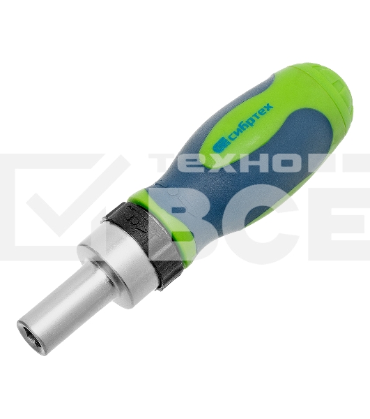 Отвертка Сибртех ревер. + биты, 41 пред., PH+PZ+SL+H+T, CrV, 2к рукоятка