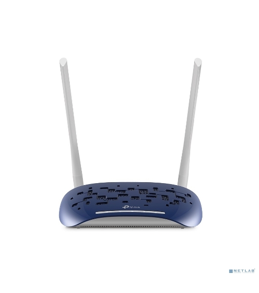 Маршрутизатор TP-Link VDSL/ADSL 300Mbps Wi-Fi VDSL/ADSL Modem Router, 802.11b/g/n, 300Mbps at 2.4GHz, 4 FE LAN ports, 2 fixed antennas, Clound Support, with VDSL splitter, Annex A/B