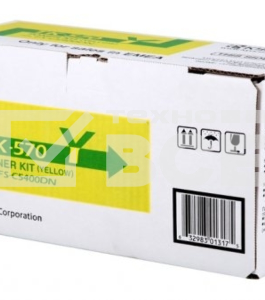 Картридж лазерный Kyocera TK-570Y (1T02HGAEU0) желтый для FS-C5400DN/7035CDN 12000 стр.