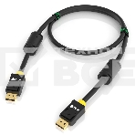 Кабель GCR PROF 2.0m DisplayPort v1.4, 8 K 60Hz, 4 K 165Hz, 20M/20M, черный, ферритовые кольца, 28/28 AWG, GCR-51916 GCR Кабель PROF 2.0m DisplayPort v1.4, 8 K 60Hz, 4 K 165Hz, 20M/20M, черный, ферритовые кольца, 28/28 AWG, GCR-51916, фото3