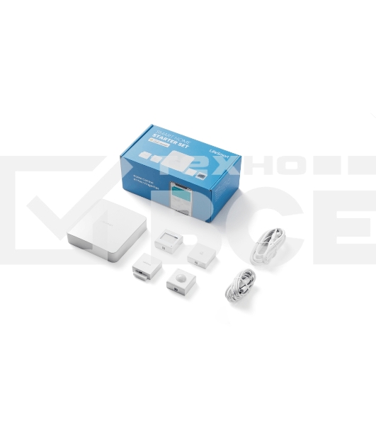 Комплект устройств Lifesmart Starter KIT на напряжение 100-240В (умная станция, датчик движения,  датчик состояния окружающей среды, пульт,  датчик открывания двери) для управления умным домом (LS082WH, LS058WH, LS062WH, LS063WH, LS069WH)