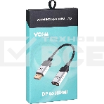 Кабель VCOM DISPLAY PORT TO HDMI 4K 0.15 M CG621M-0.15, фото 1