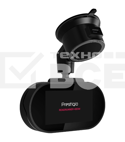 Видеорегистратор Prestigio RoadRunner 480W, 3.0'' IPS (854x480) touch screen display, UHD 4K 3840x2160@30fps, Mstar SSC8629Q, 8 MP CMOS Sony Starvis IMX415 image sensor, 8 MP camera, 140° Viewing Angle, Wi-Fi, USB Type-C, Supercapacitor, Night Vision, Motion Detection, G-sensor, Cyclic Recording, color/черный, front part/glass, back part/plastic